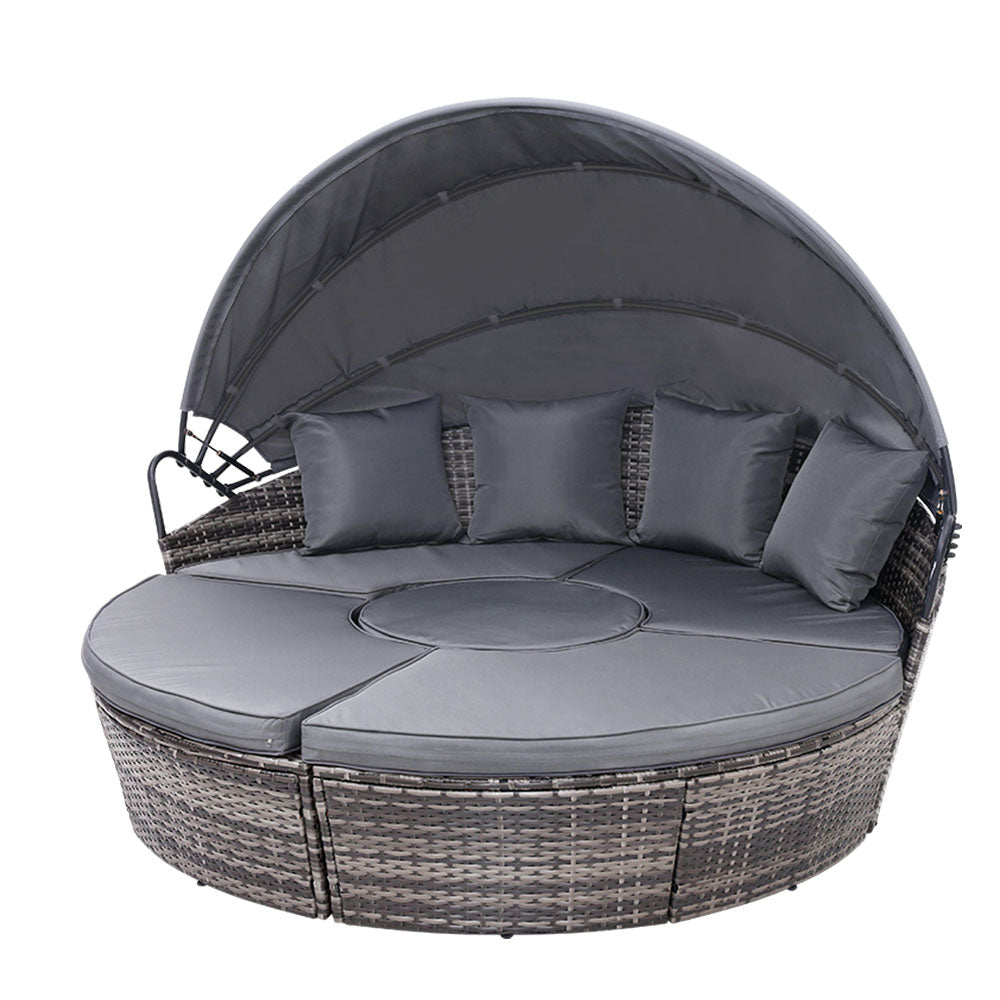 Morocco Day Bed With Sun Shade - Nova Tech