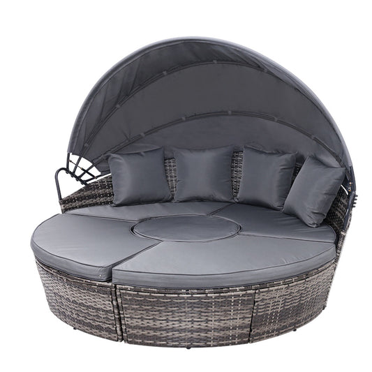 Morocco Day Bed With Sun Shade - Nova Tech