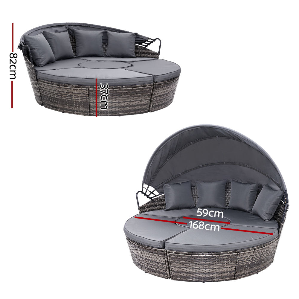 Morocco Day Bed With Sun Shade
