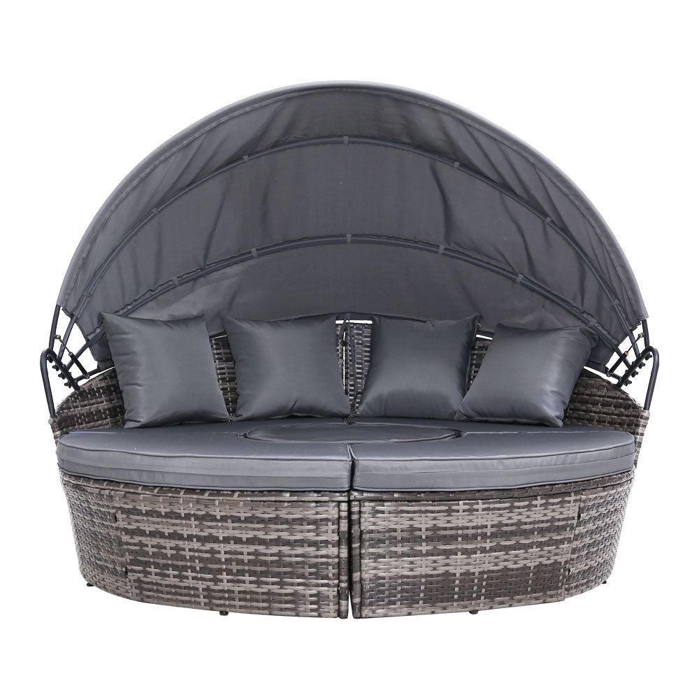 Morocco Day Bed With Sun Shade - Nova Tech