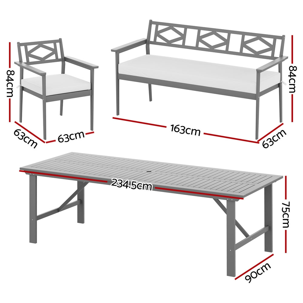 Estonia 5PC Outdoor Wooden Dining Set