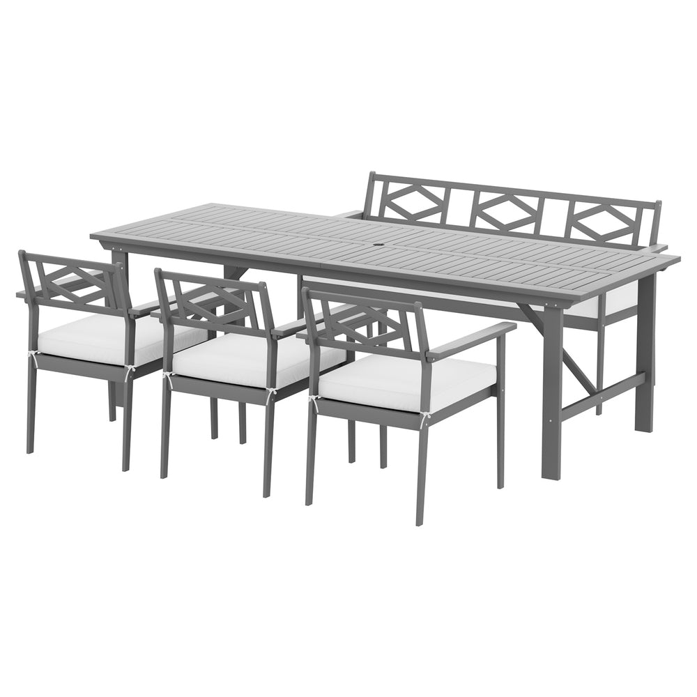 Estonia 5PC Outdoor Wooden Dining Set - Nova Tech