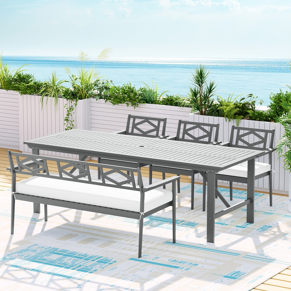 Estonia 5PC Outdoor Wooden Dining Set - Nova Tech