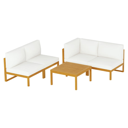 Moldova 5PC Outdoor Lounge Set With Coffee Table - Nova Tech