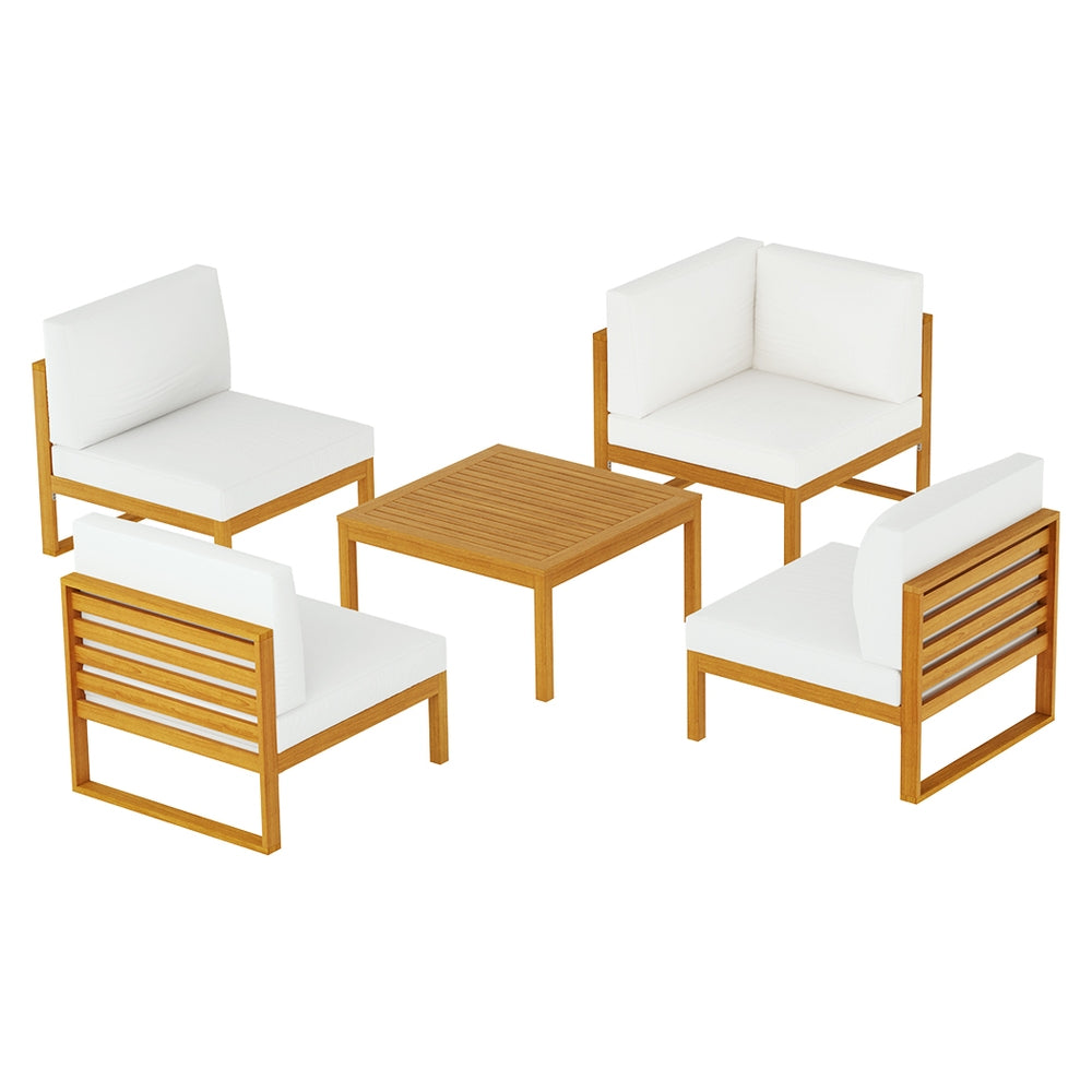Moldova 5PC Outdoor Lounge Set With Coffee Table - Nova Tech