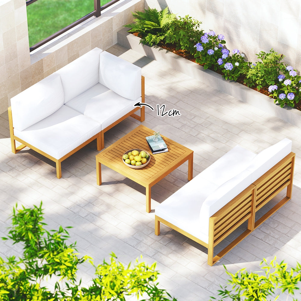 Moldova 5PC Outdoor Lounge Set With Coffee Table