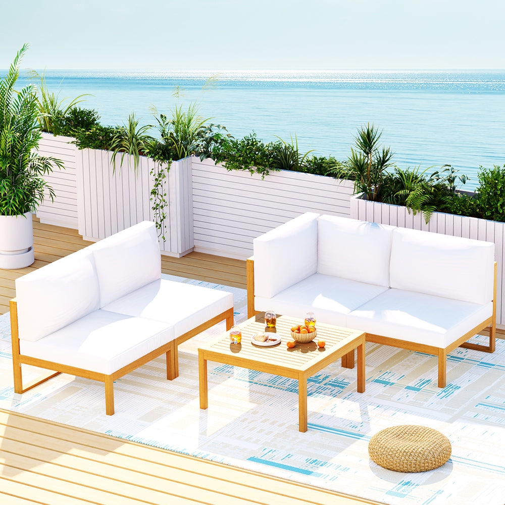 Moldova 5PC Outdoor Lounge Set With Coffee Table