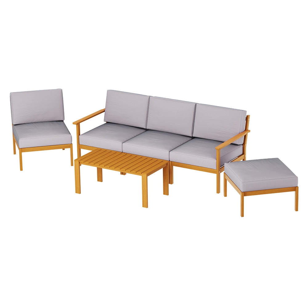 Moldova 6PC Outdoor Lounge Set With Coffee Table