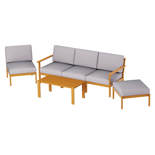 Moldova 6PC Outdoor Lounge Set With Coffee Table - Nova Tech