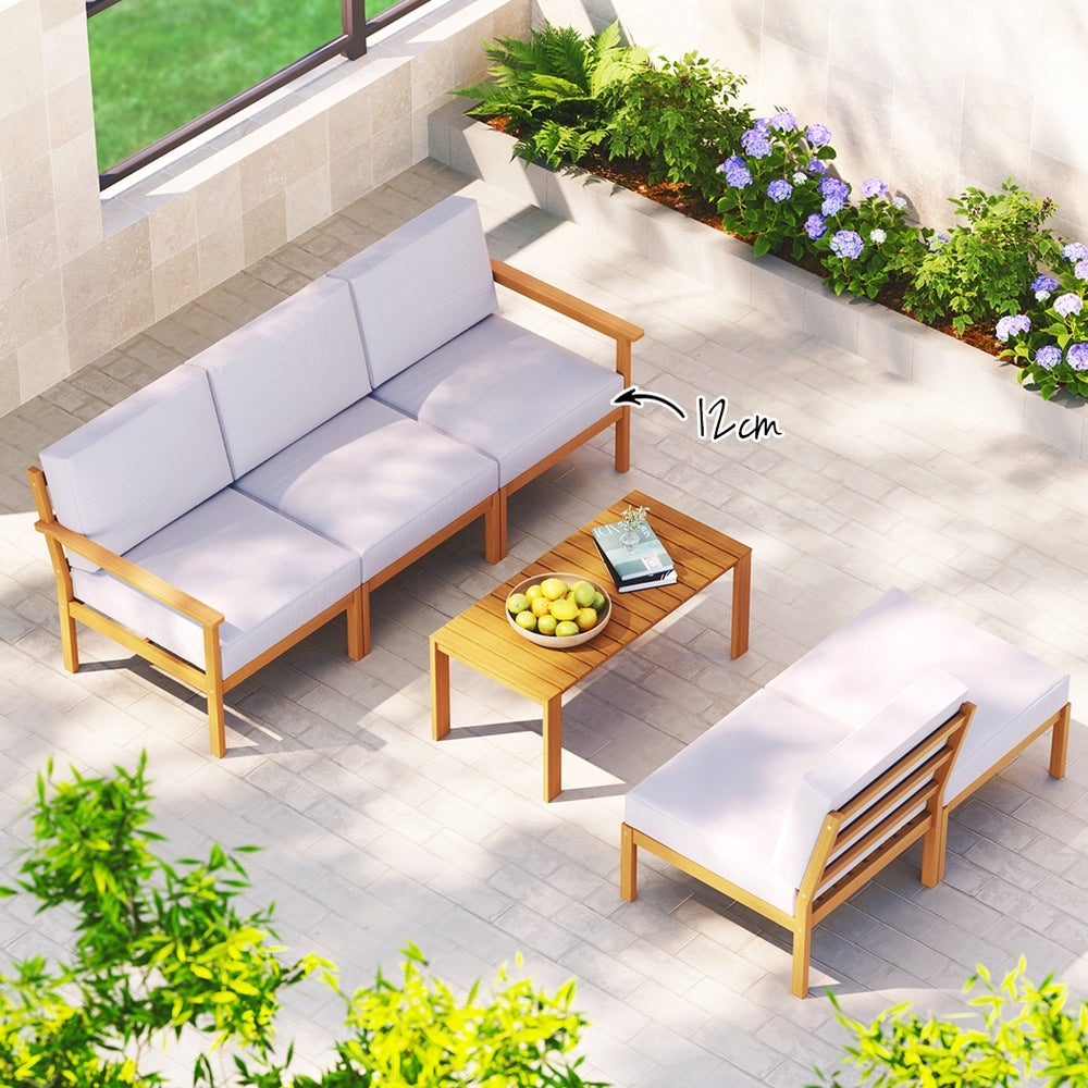 Moldova 6PC Outdoor Lounge Set With Coffee Table