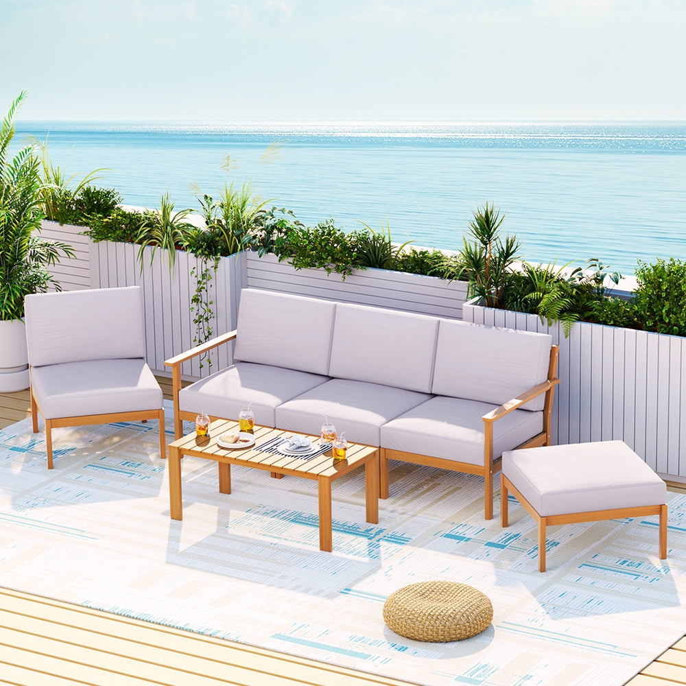 Moldova 6PC Outdoor Lounge Set With Coffee Table