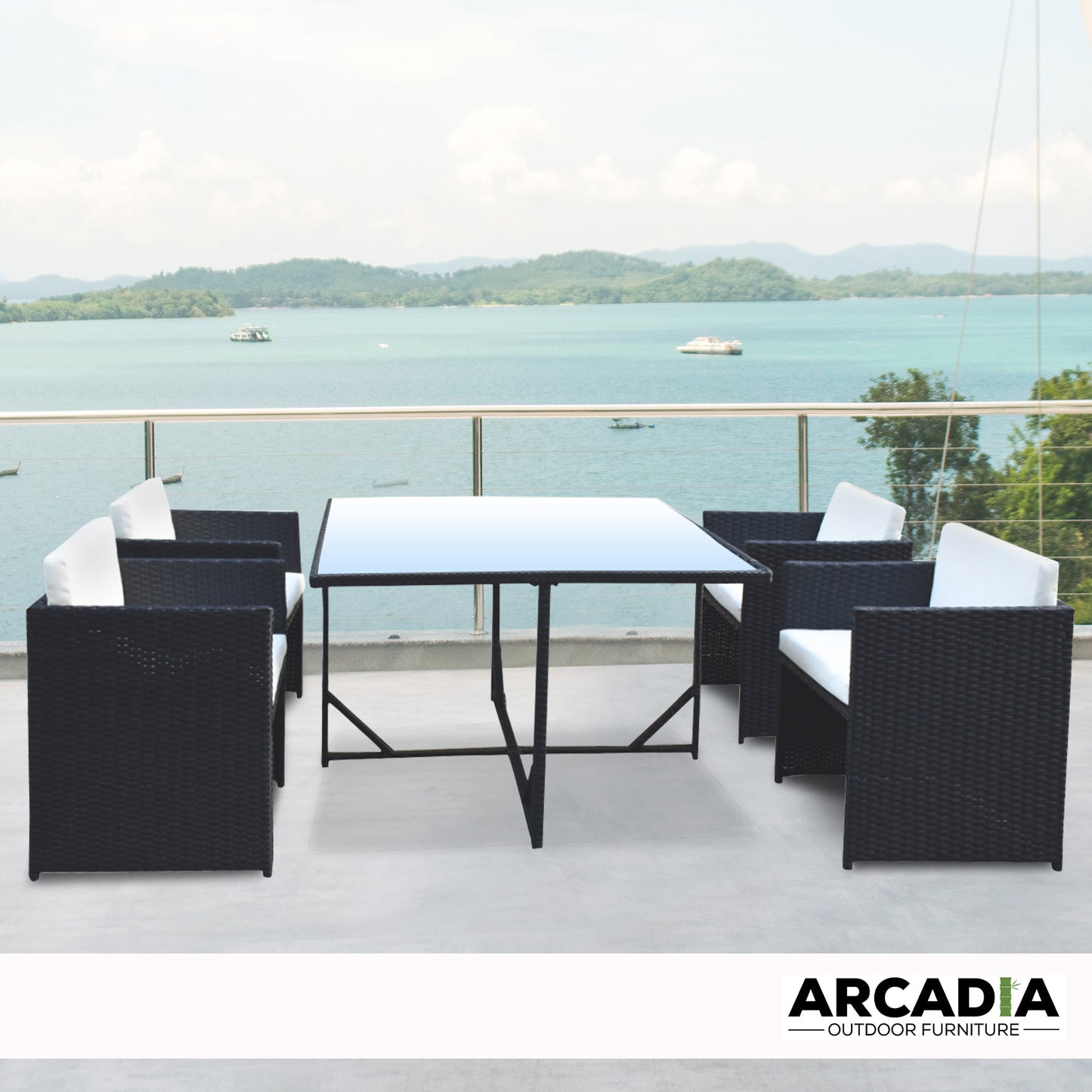 Ghana 5PC Outdoor Dining Set