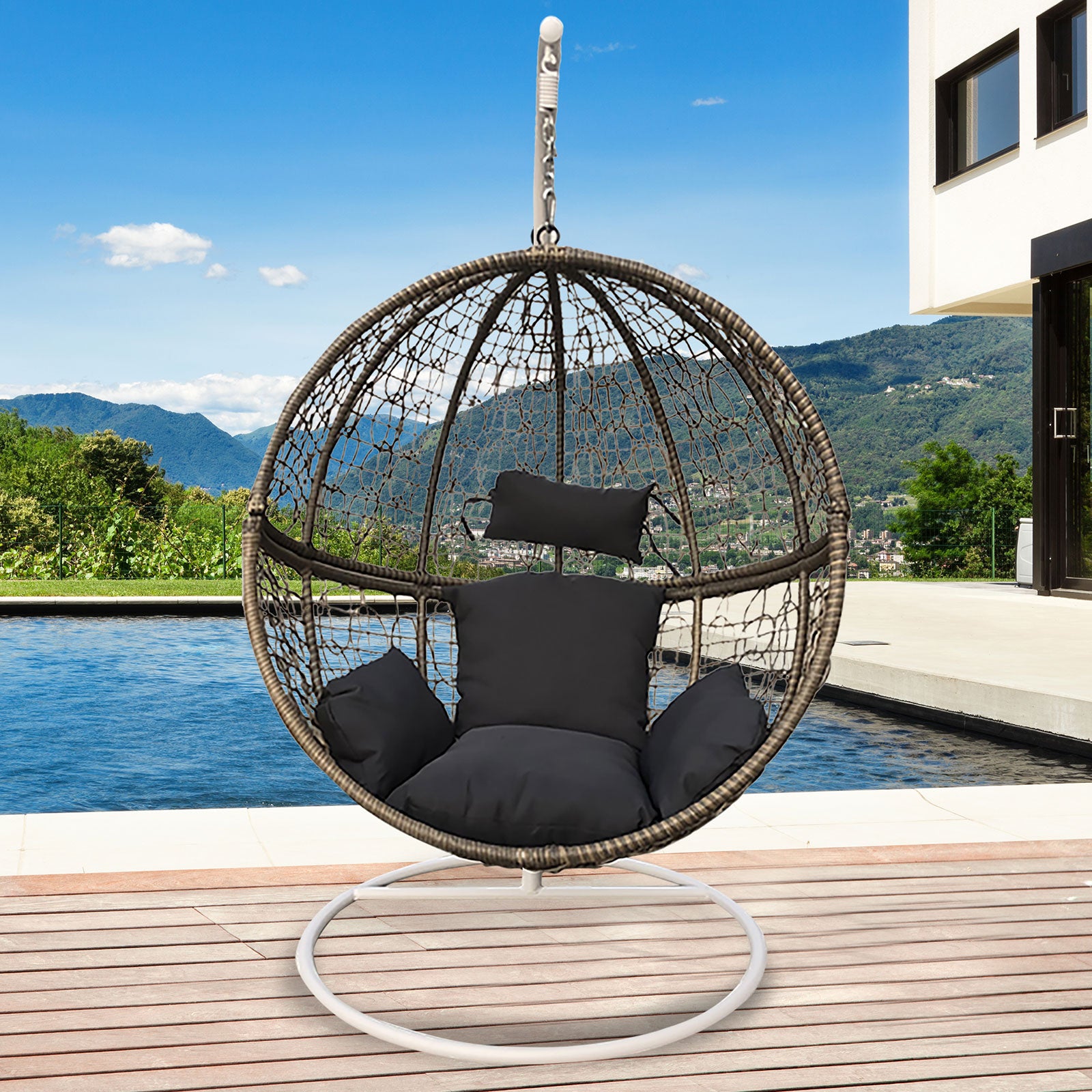 India Outdoor Rocking Egg Chair - Nova Tech