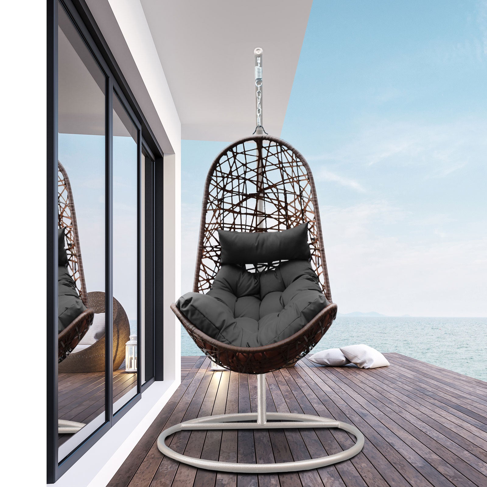 Costa Rica Outdoor Wicker Egg Chair - Nova Tech