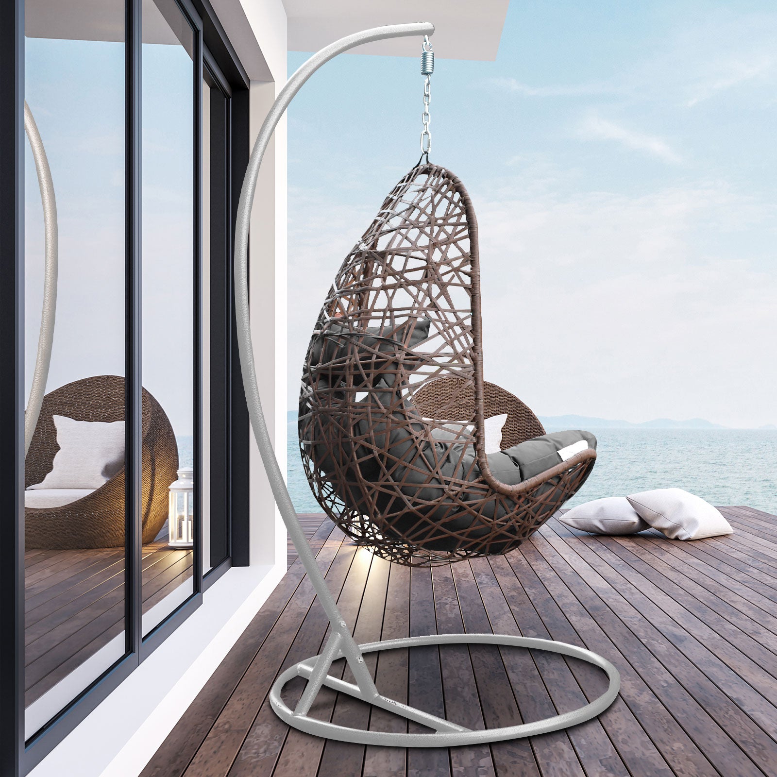 Costa Rica Outdoor Wicker Egg Chair - Nova Tech