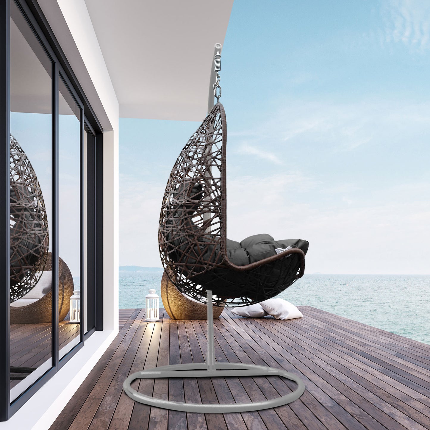 Costa Rica Outdoor Wicker Egg Chair