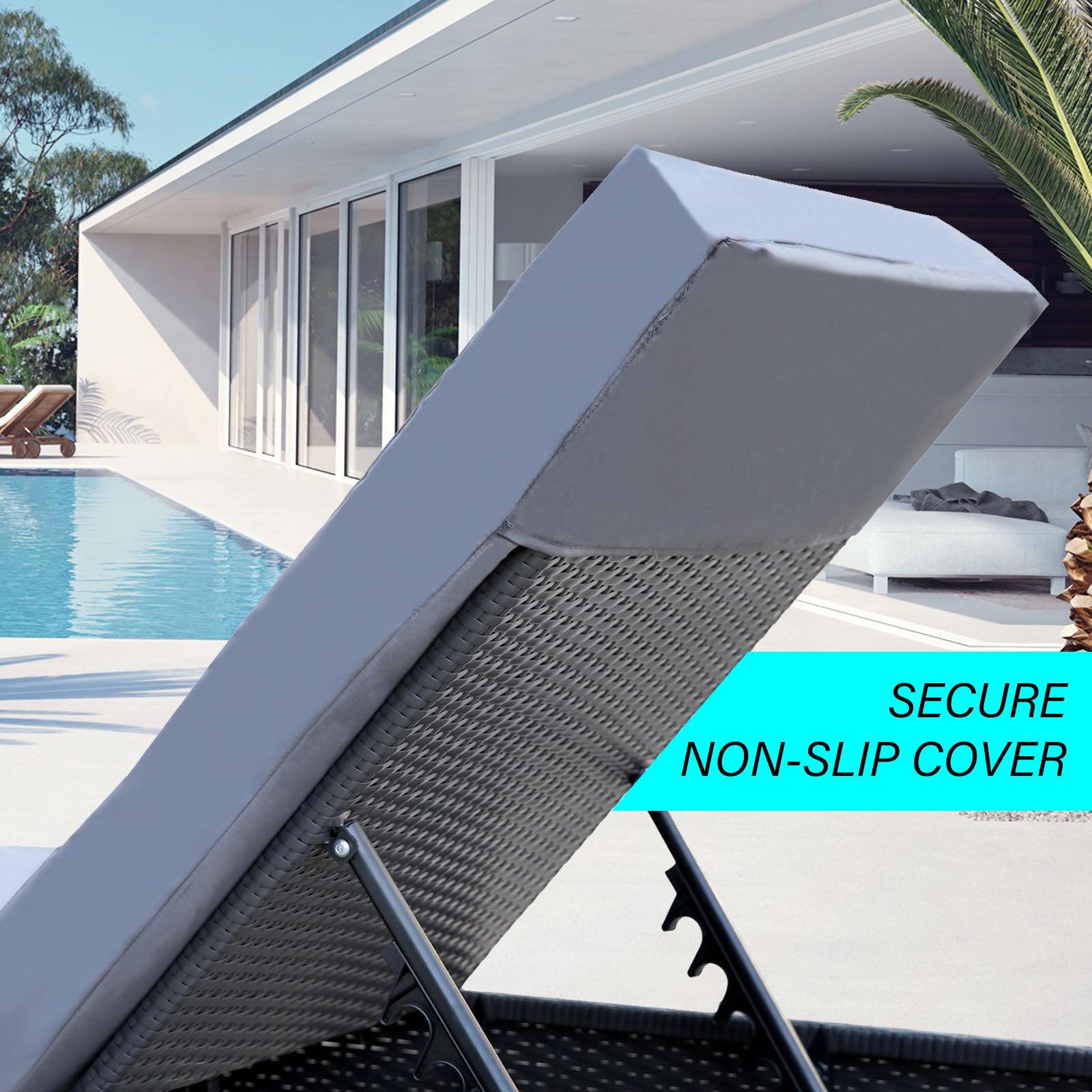 Belize X2 Wicker Sun Lounger With Side Table - Nova Tech
