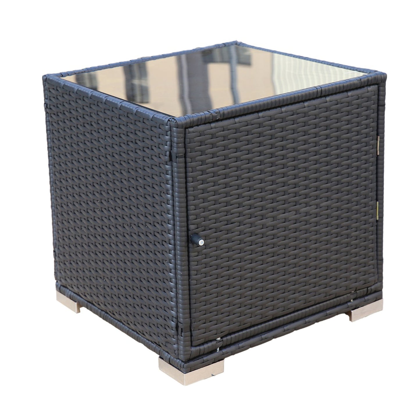 Belize X2 Wicker Sun Lounger With Side Table