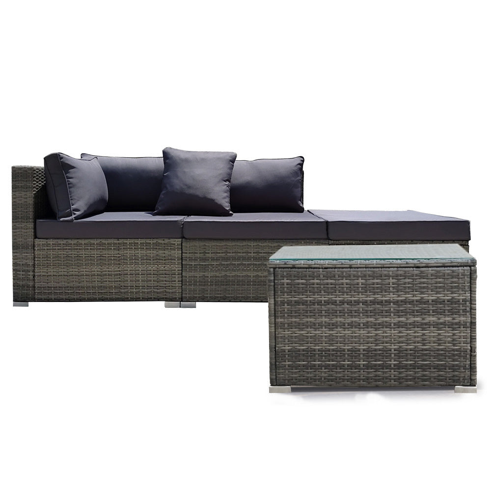 London 4PC Outdoor Lounge Set With Coffee Table - Nova Tech