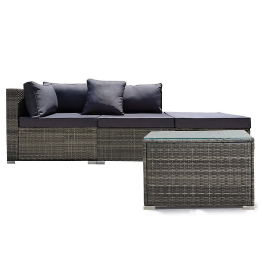 London 4PC Outdoor Lounge Set With Coffee Table - Nova Tech