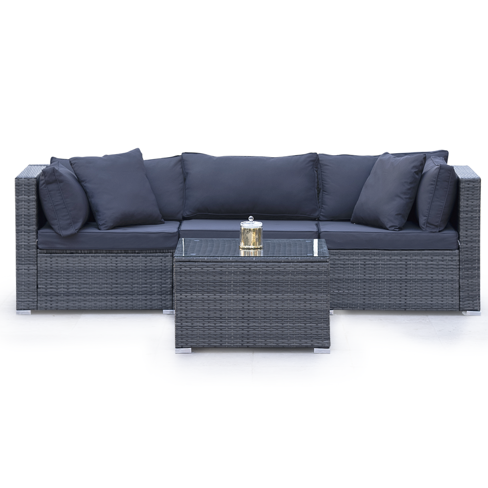 London 4PC Wicker Outdoor Lounge Set With Coffee Table