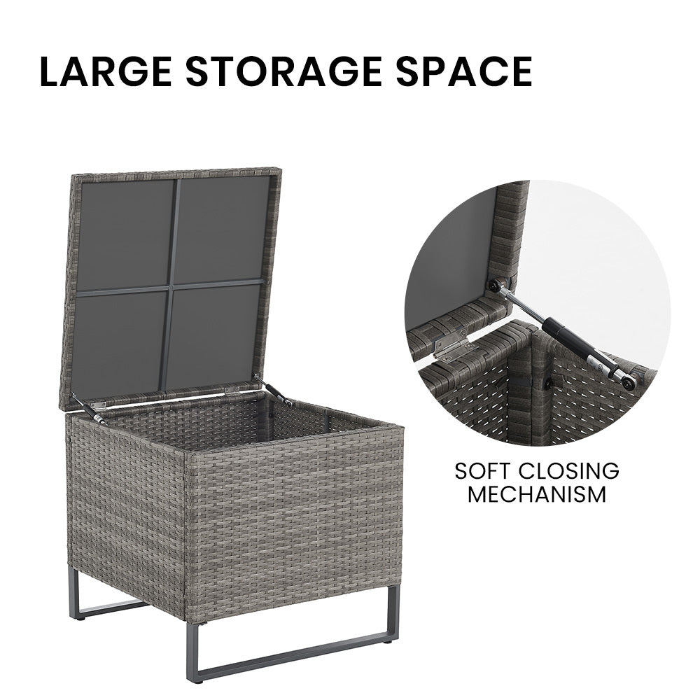 Argentina 4PC Outdoor Lounge Set With Coffee Table & Storage
