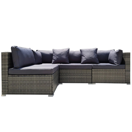 London 4PC Wicker Outdoor Lounge Set - Nova Tech