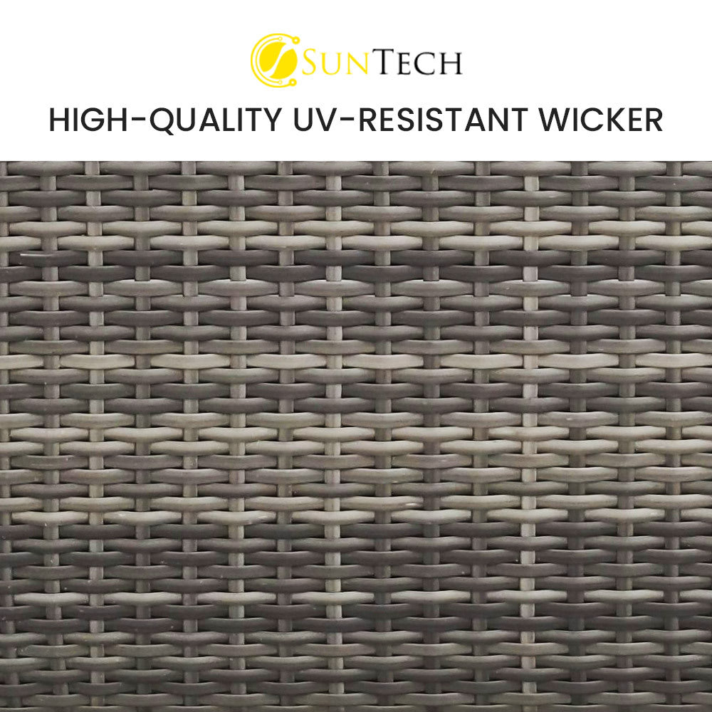 London 4PC Wicker Outdoor Lounge Set - Nova Tech