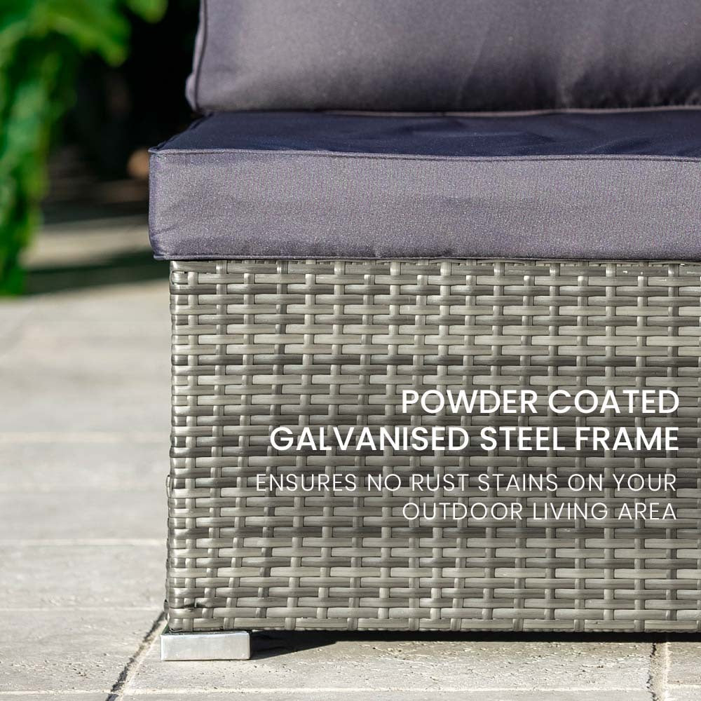 London 6PC Wicker Outdoor Lounge Set With Coffee Table - Nova Tech