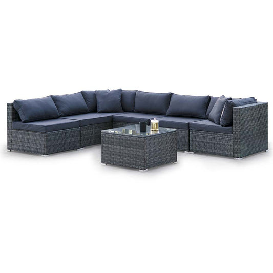 London 7PC Outdoor Lounge Set With Coffee Table - Nova Tech
