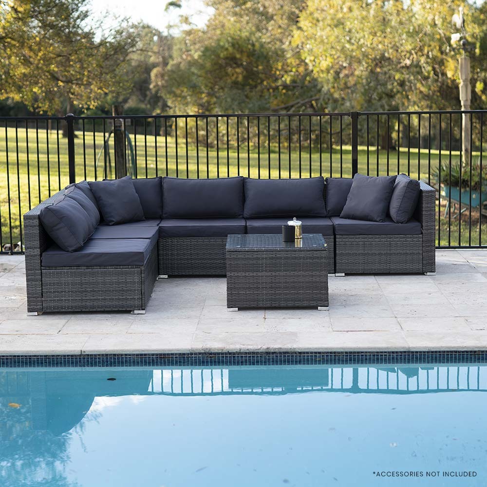London 7PC Outdoor Lounge Set With Coffee Table