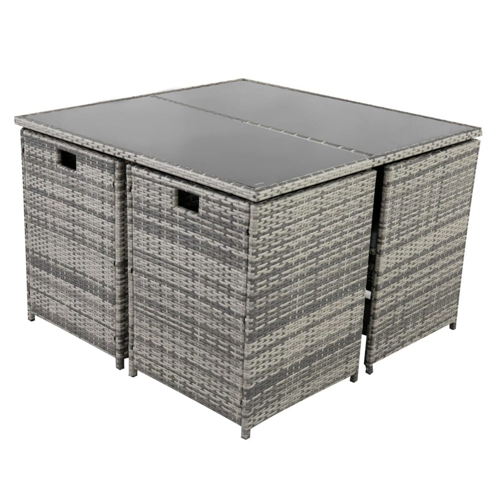 Gambon 9PC Outdoor Dining Set-Grey