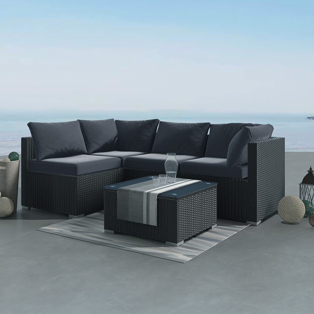 Yemen 5PC Outdoor Lounge Set With Coffee Table - Nova Tech