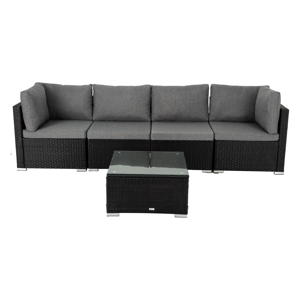 Yemen 5PC Outdoor Lounge Set With Coffee Table - Nova Tech