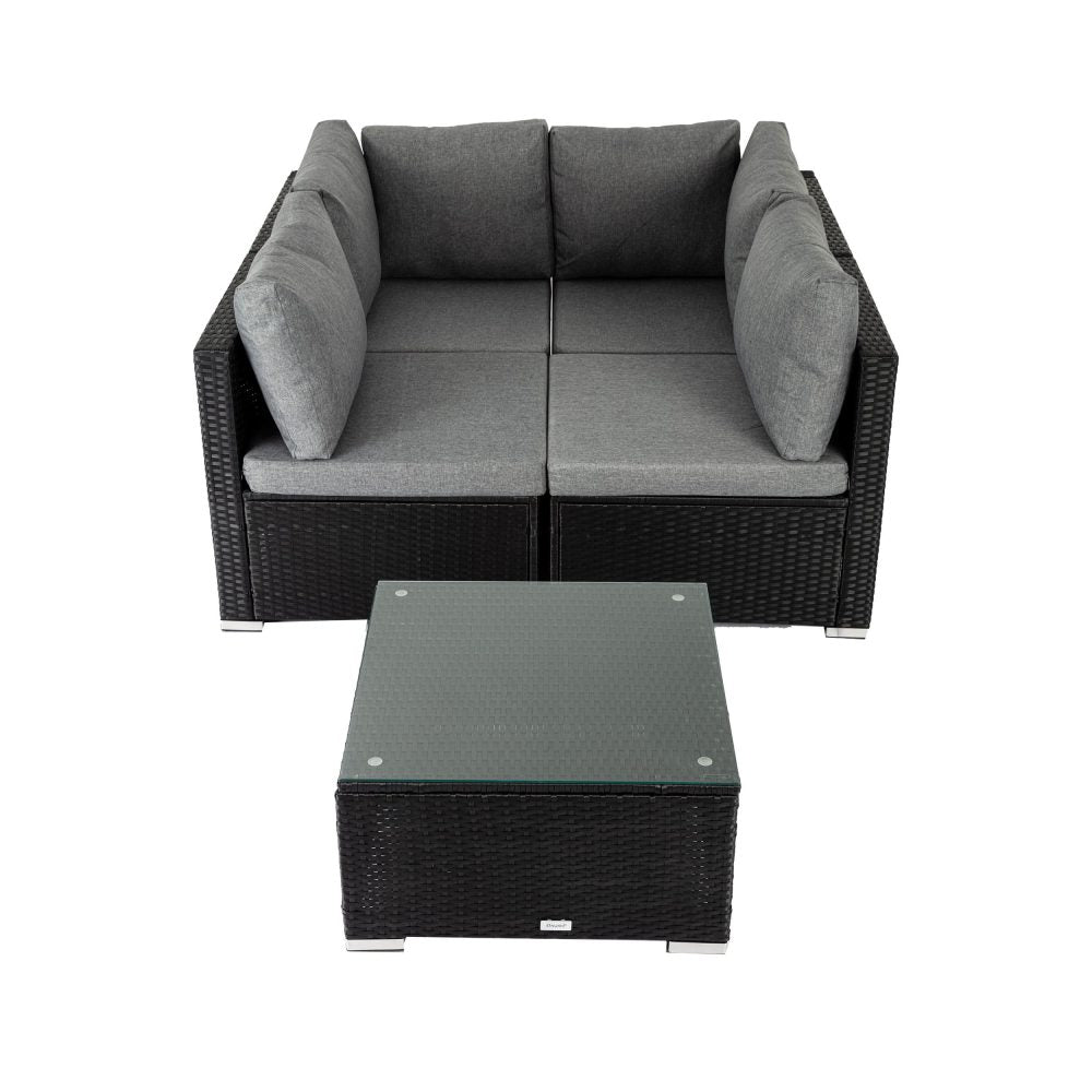 Yemen 5PC Outdoor Lounge Set With Coffee Table - Nova Tech