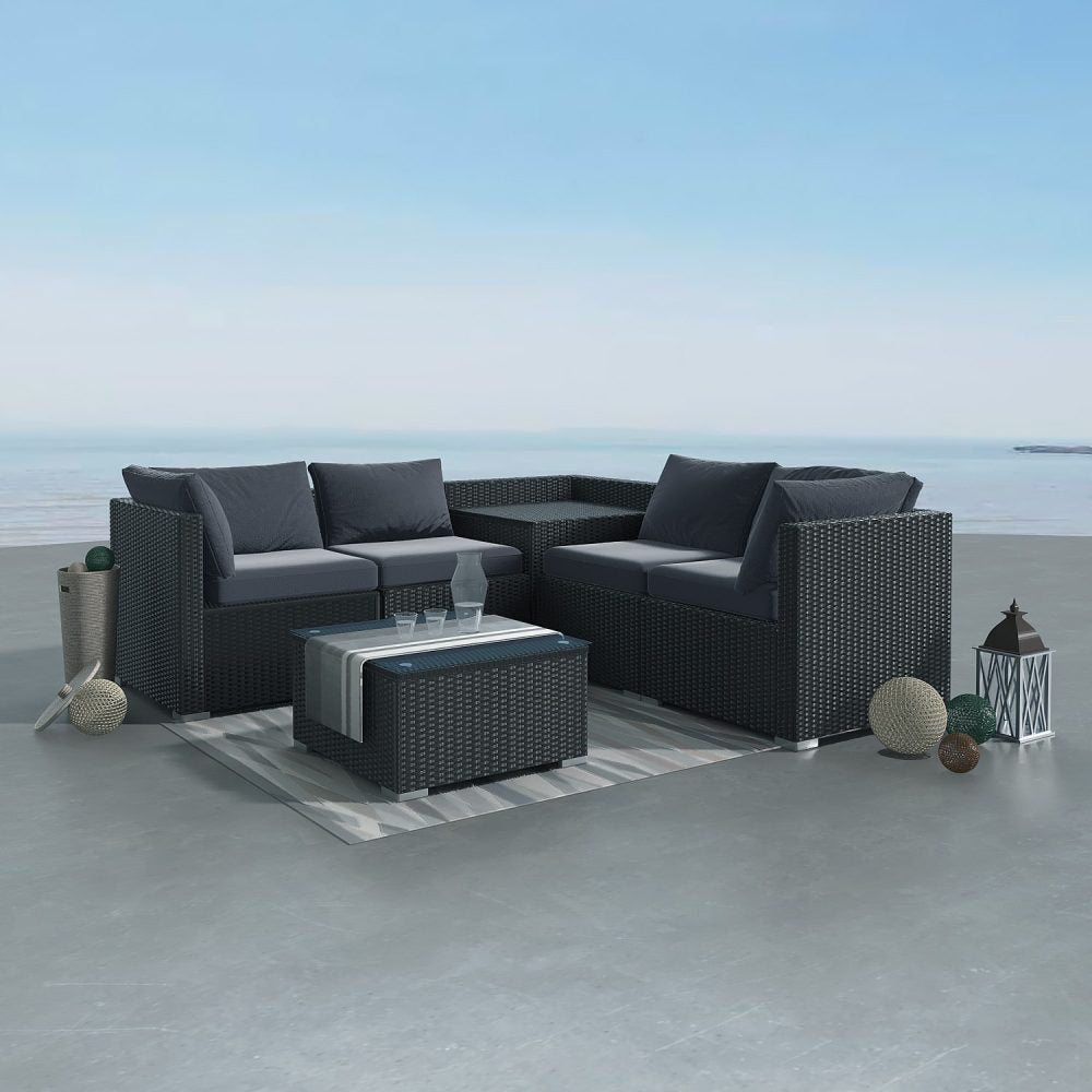 Oman 6PC Outdoor Lounge With Coffee Table - Nova Tech