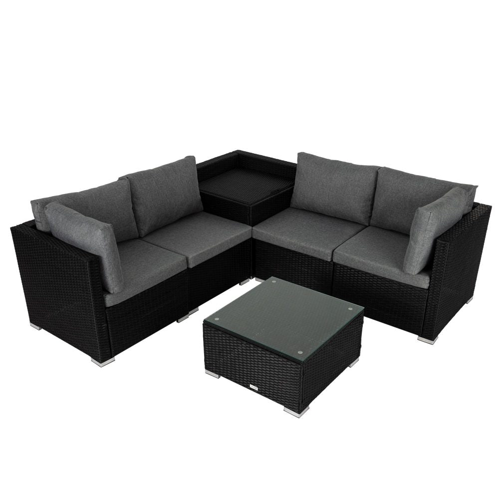 Oman 6PC Outdoor Lounge With Coffee Table - Nova Tech