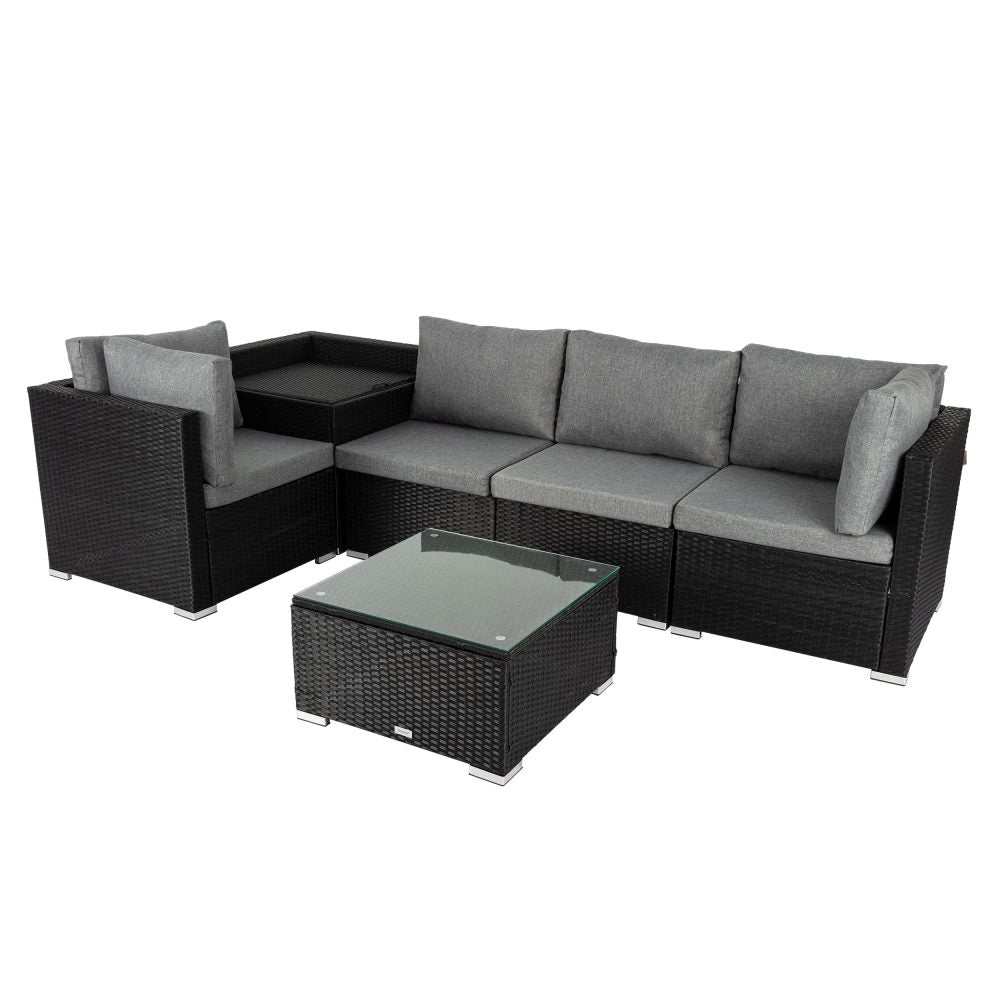 Oman 6PC Outdoor Lounge With Coffee Table - Nova Tech