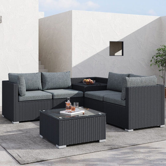 Oman 6PC Outdoor Lounge With Coffee Table - Nova Tech