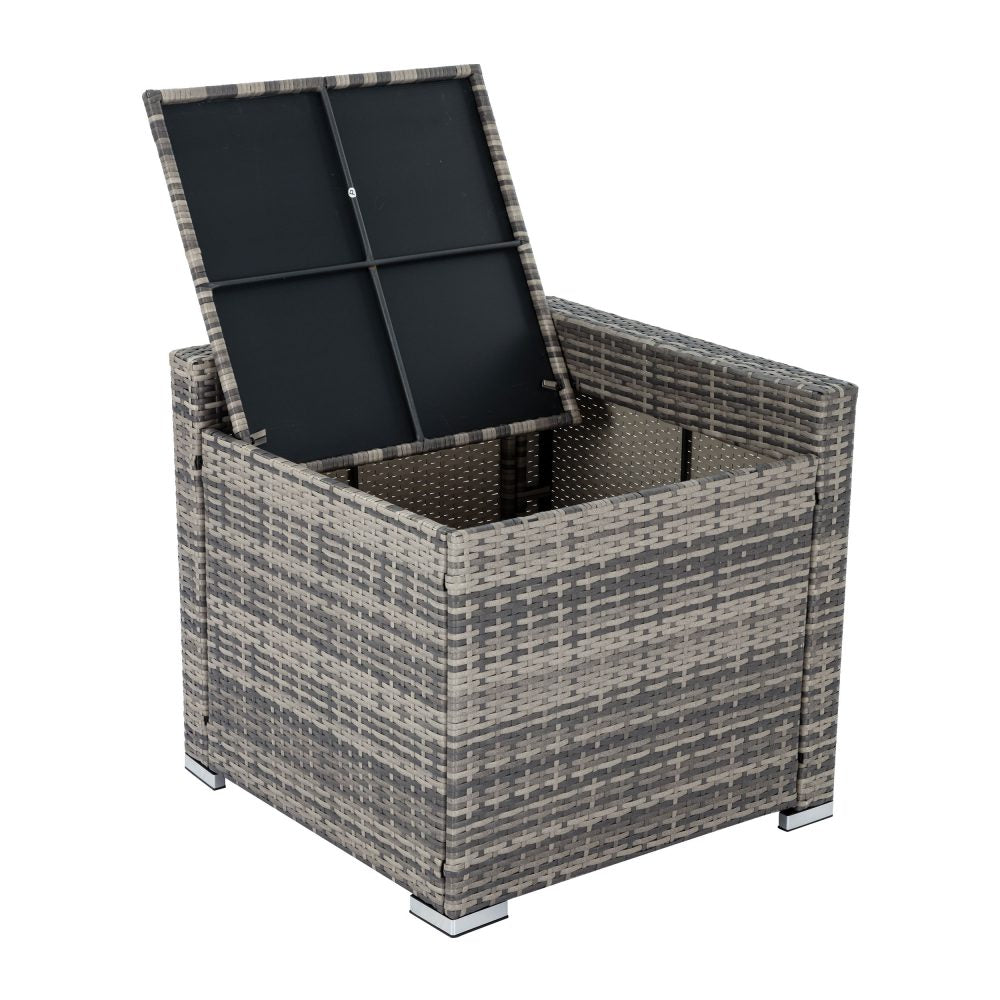 Malawi 9PC Wicker Outdoor Lounge Set With Coffee Table & Side Table - Nova Tech