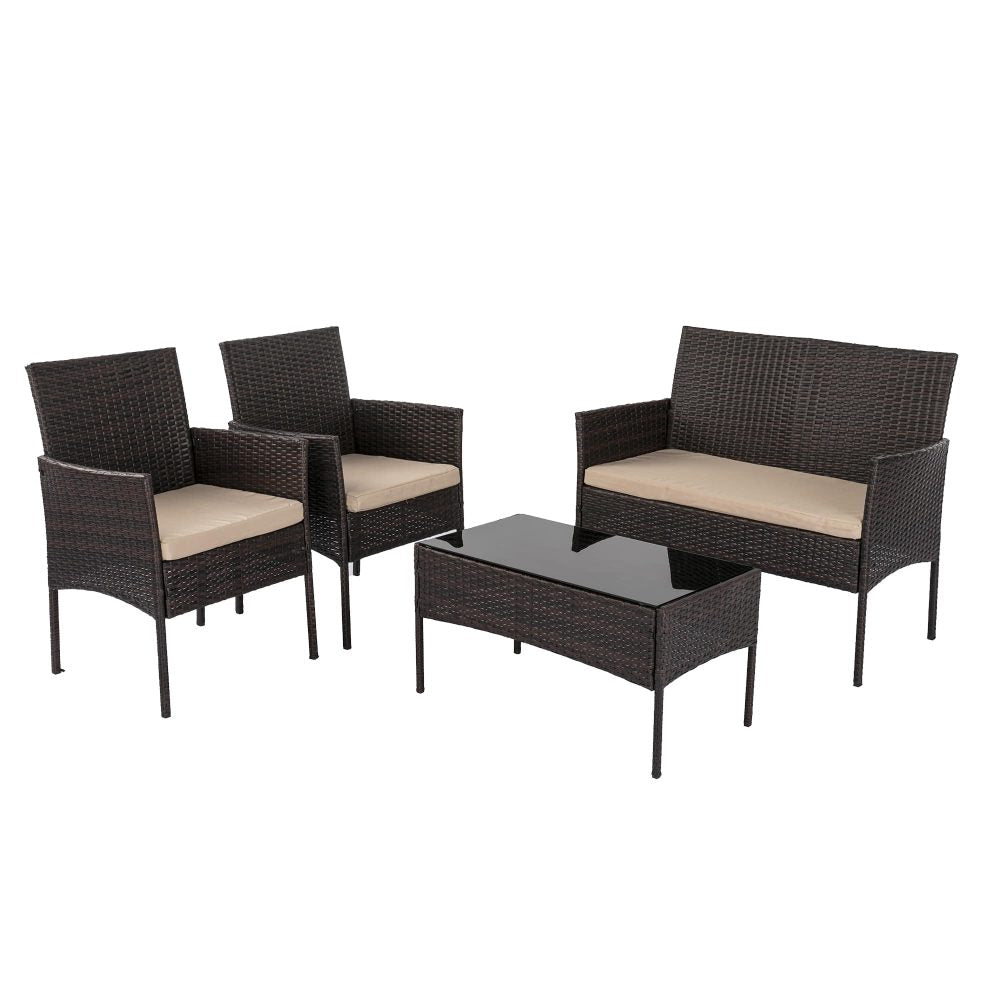 Zimbabwe 4PC Lounge Set With Coffee Table - Nova Tech