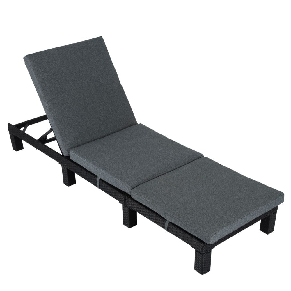 Qatar Wicker Sun Lounger - Nova Tech