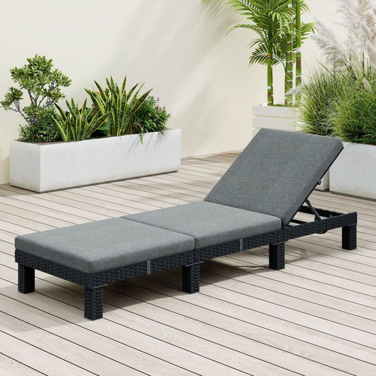 Qatar Wicker Sun Lounger - Nova Tech