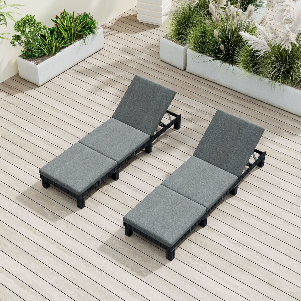 Qatar Wicker Sun Lounger - Nova Tech