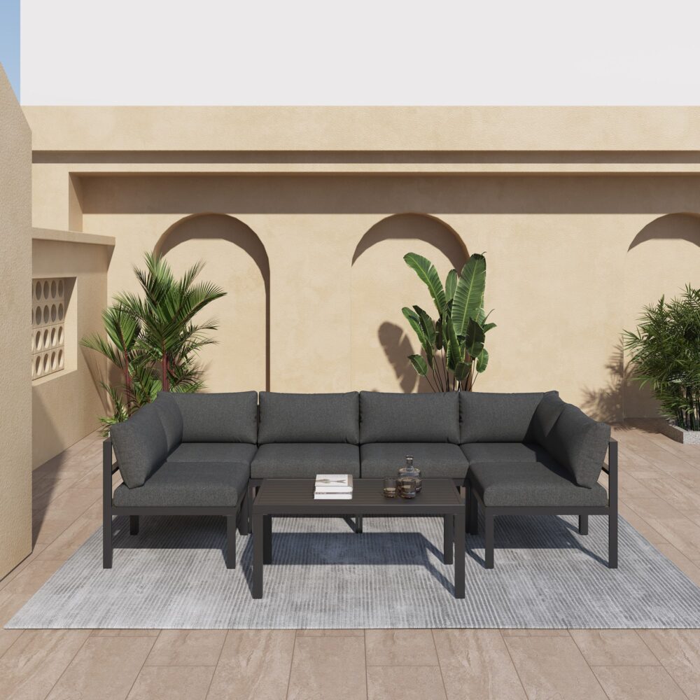 Spain 7PC Outdoor Lounge Set With Coffee Table