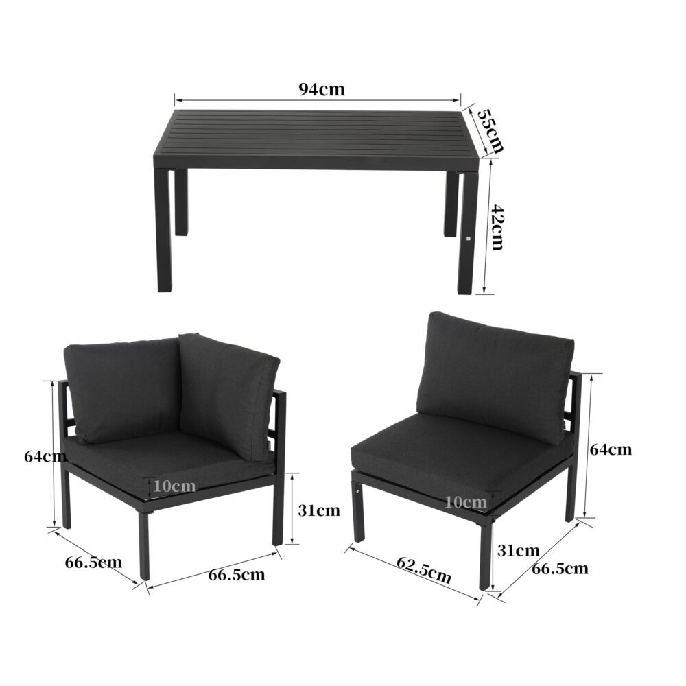 Spain 7PC Outdoor Lounge Set With Coffee Table