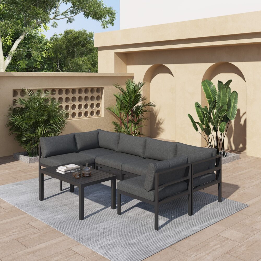 Spain 7PC Outdoor Lounge Set With Coffee Table