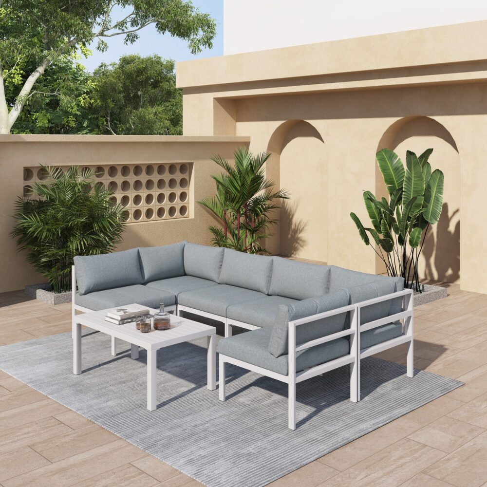 Spain 7PC Outdoor Lounge Set With Coffee Table