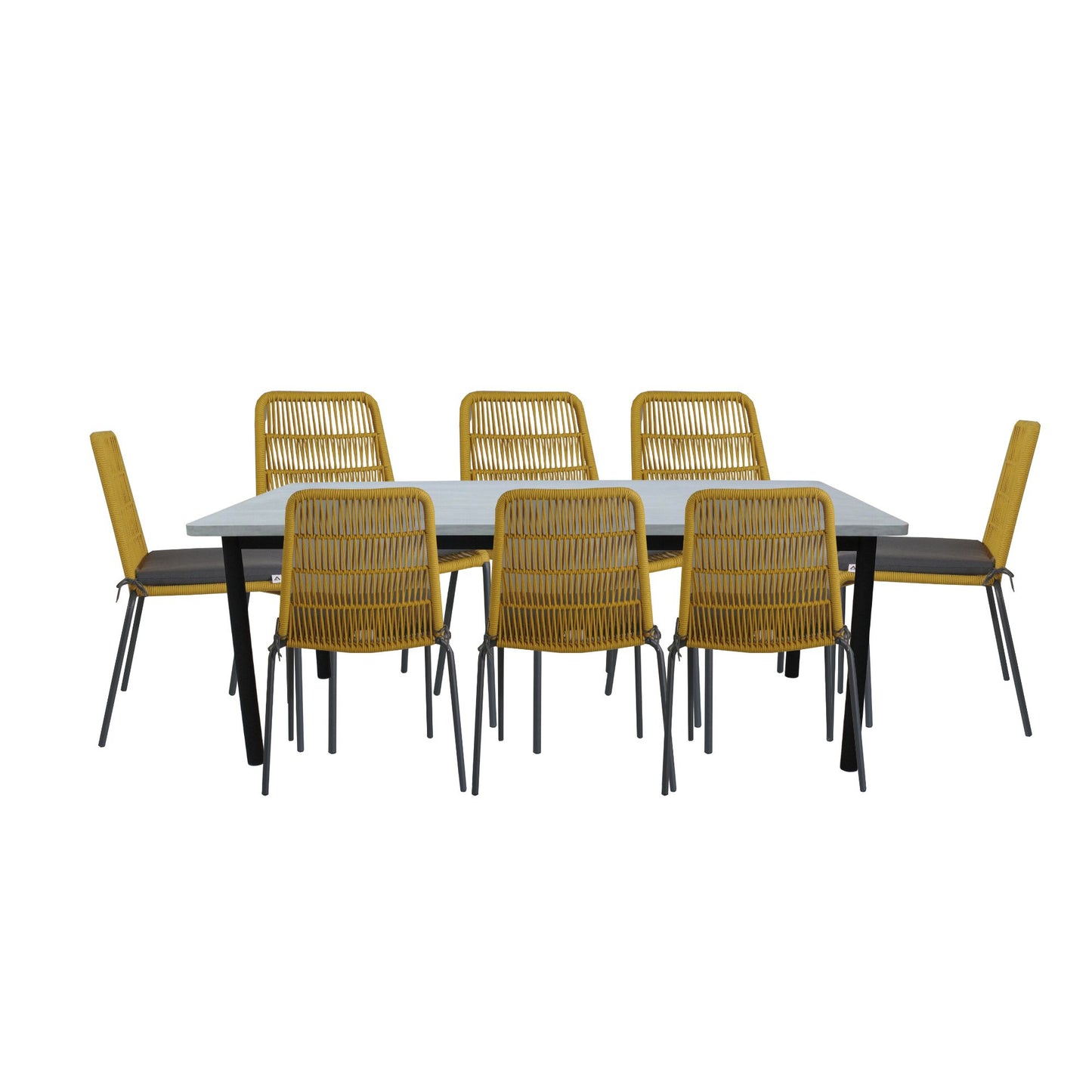 Bolivia 240cm 9PC Outdoor Dining Set With Concrete Table