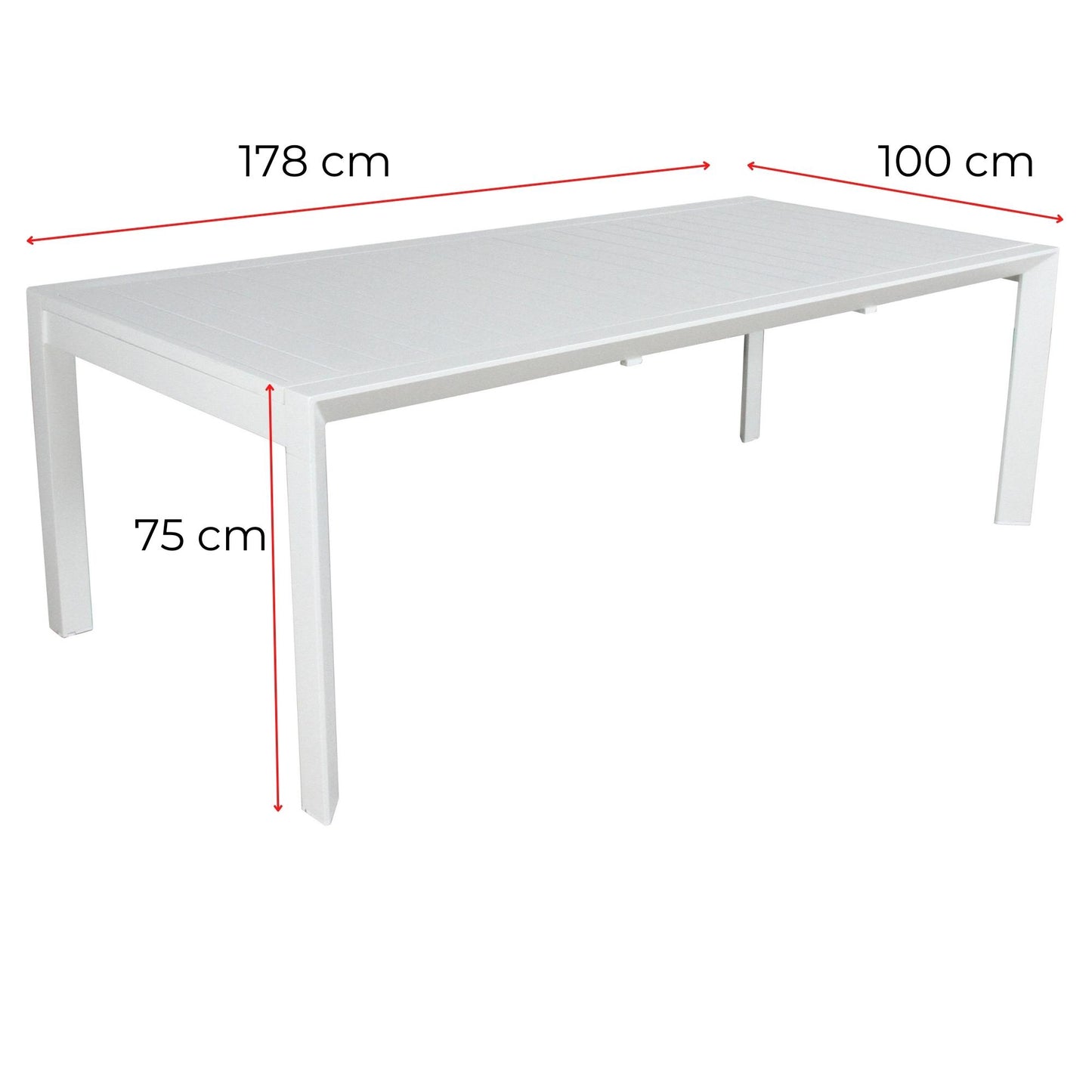 Finland 178cm 7PC Outdoor Dining Set Aluminium Table